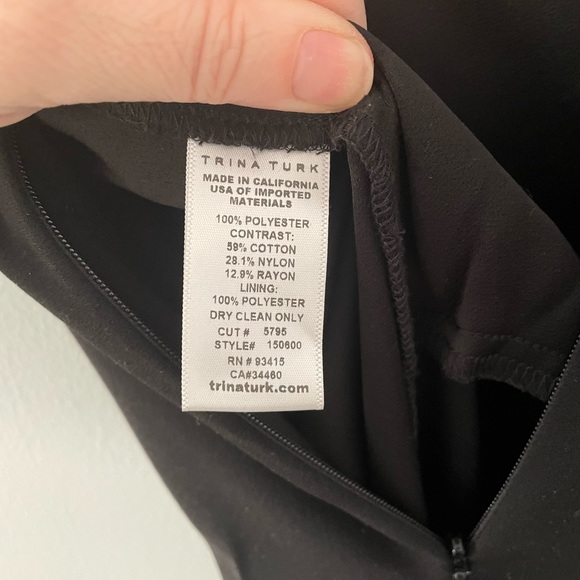 Trina Turk Niland Monarch black Lace Jumpsuit size 4 pre owned - Picture 8 of 13